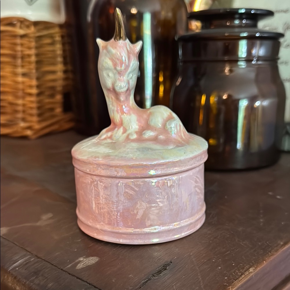Pink Unicorn‎ Trinket Box
